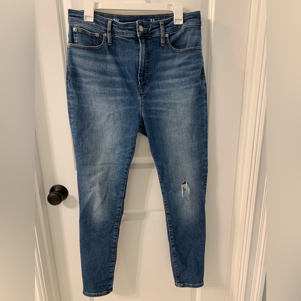 Super High Rise Skinny leg Jcrew Toothpick Jeans Size 31